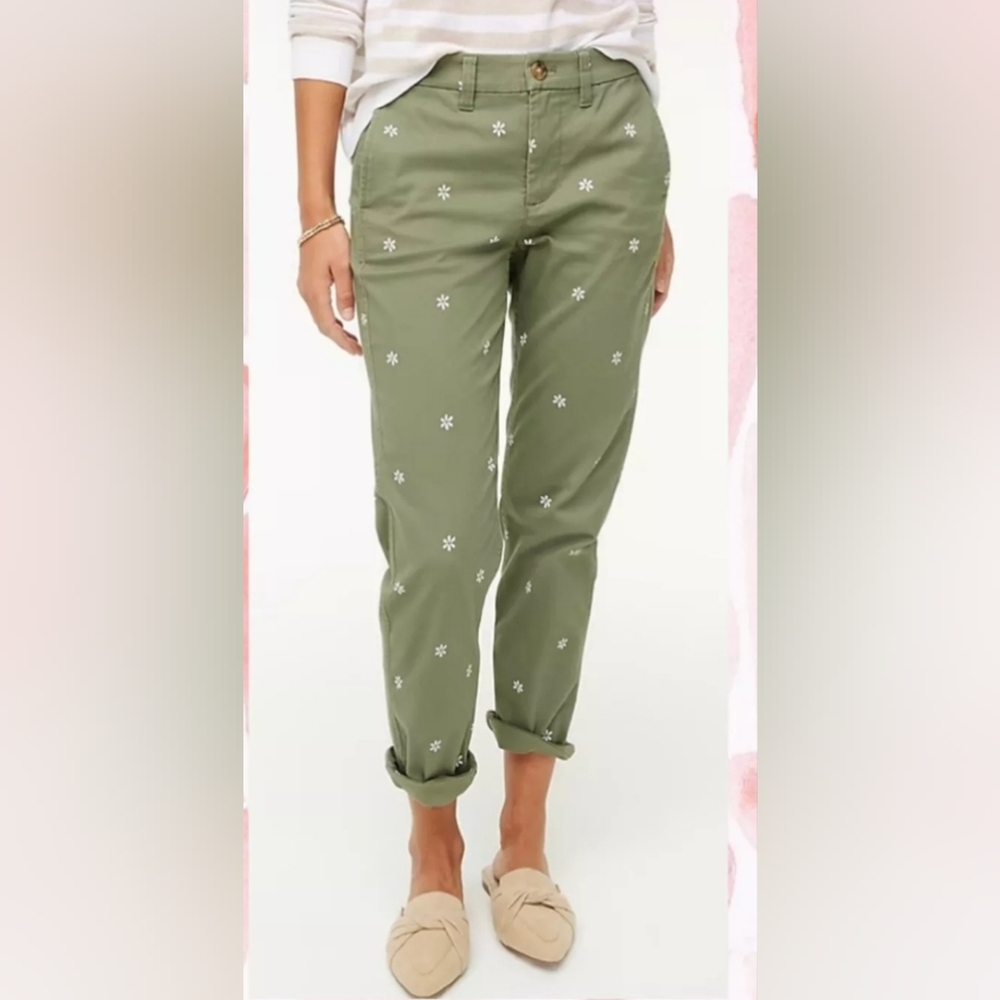 NWT J. Crew DAISY High Rise Girlfriend Chino SIZE 4
